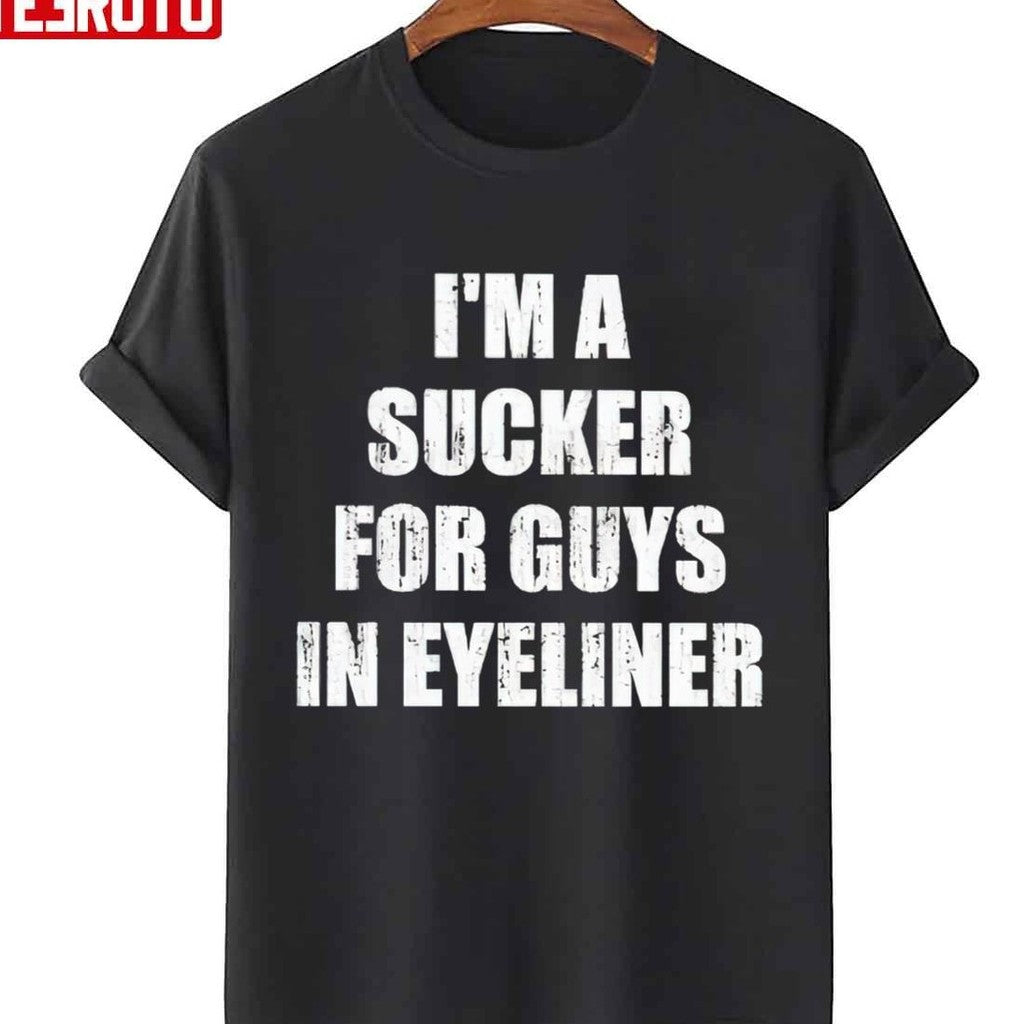 Official Iâ€™m A Sucker For Guys In Eyeliner Sweatshirt
