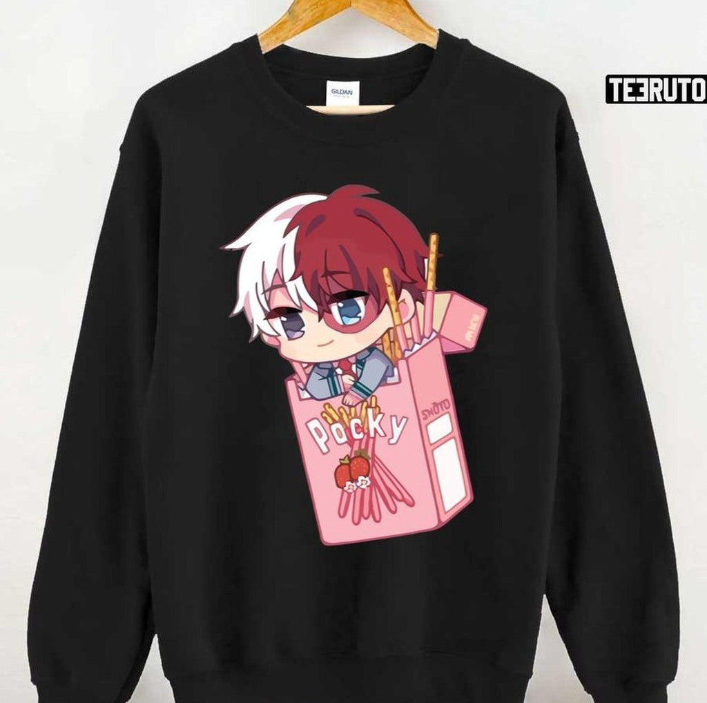 Pock Snack Time Cute Hero Shoto Todoroki Unisex T-Shirt