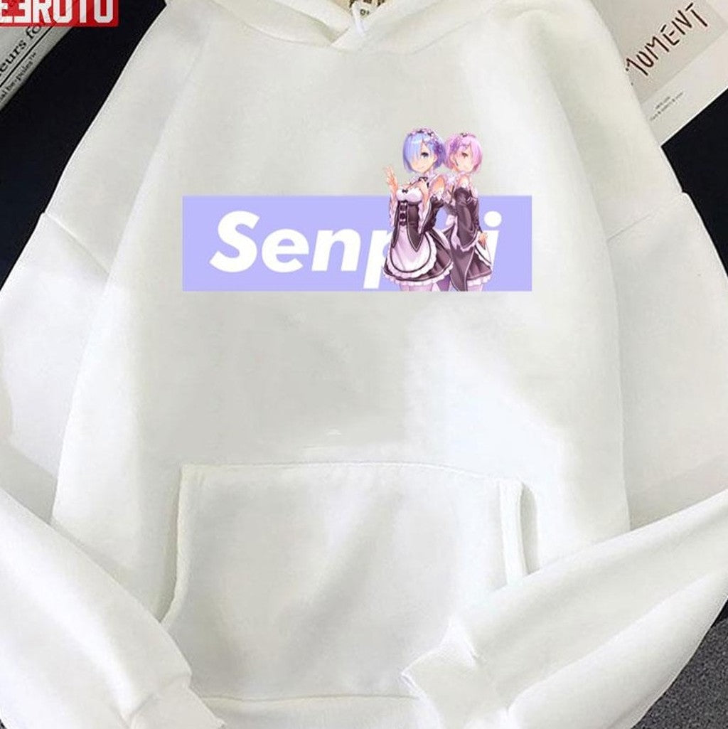 Senpai Rezero Rem And Ram Unisex T-Shirt