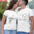 Mooning And Honey Husband And Wife Matching Couple Valentine T-Shirt