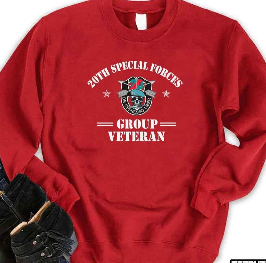 Proud Us Army 20th Special Forces Group Veteran Vintage Unisex T-Shirt