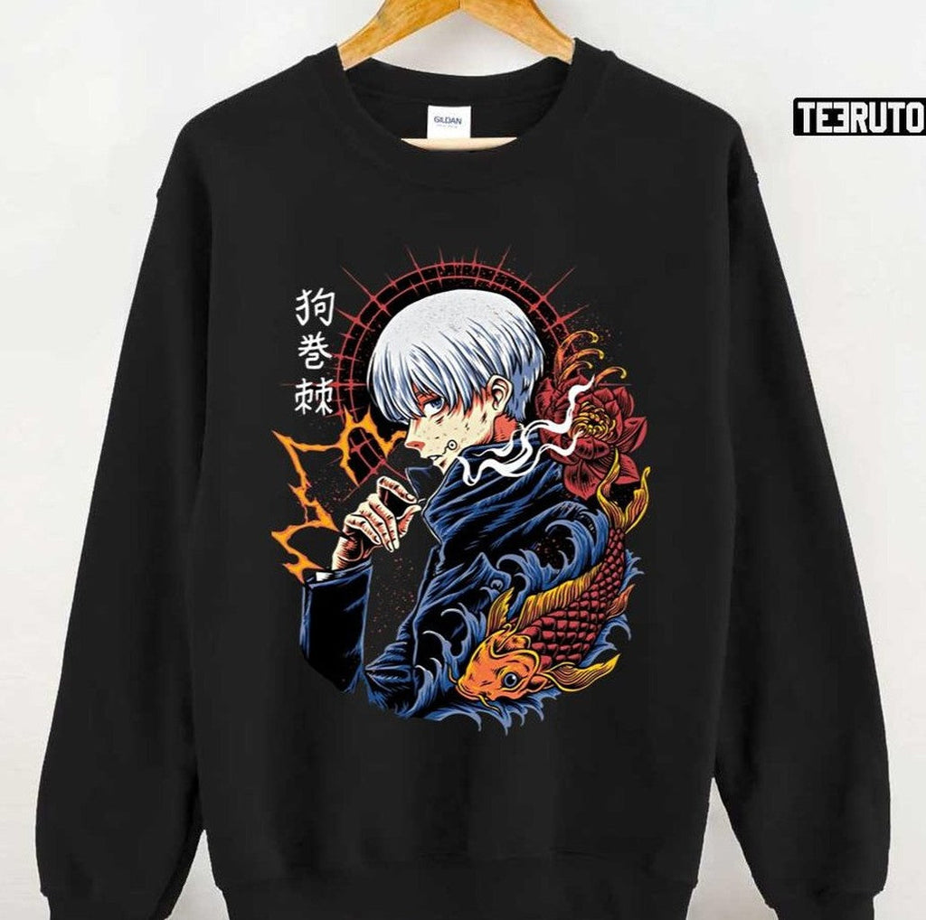 Old Japanese Pattern Jujutsu Kaisen Jjk Anime Toge Inumaki Artwork Unisex T-Shirt