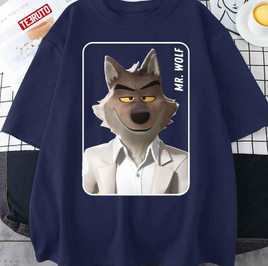 Mr Wolf The Bad Guys 2022 Cartoon Unisex T-Shirt