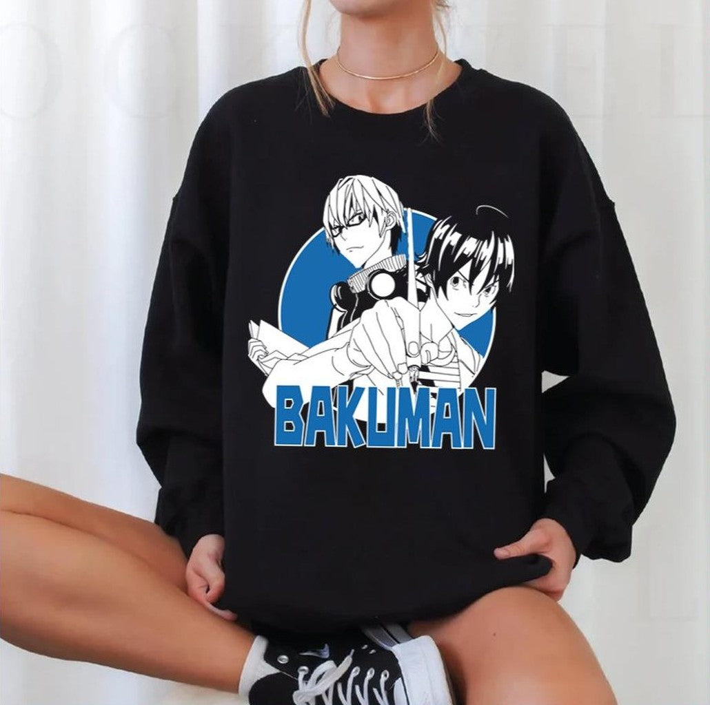 Bakuman Round Illustration Unisex Sweatshirt