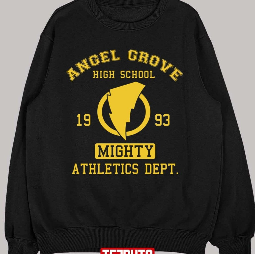 Angel Grove High Mighty Athletics Dept 1993 Vintage Power Rangers Unisex T-Shirt