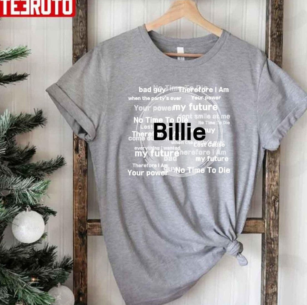Billie Eilish Song Titles Lyrics Unisex Hoodie