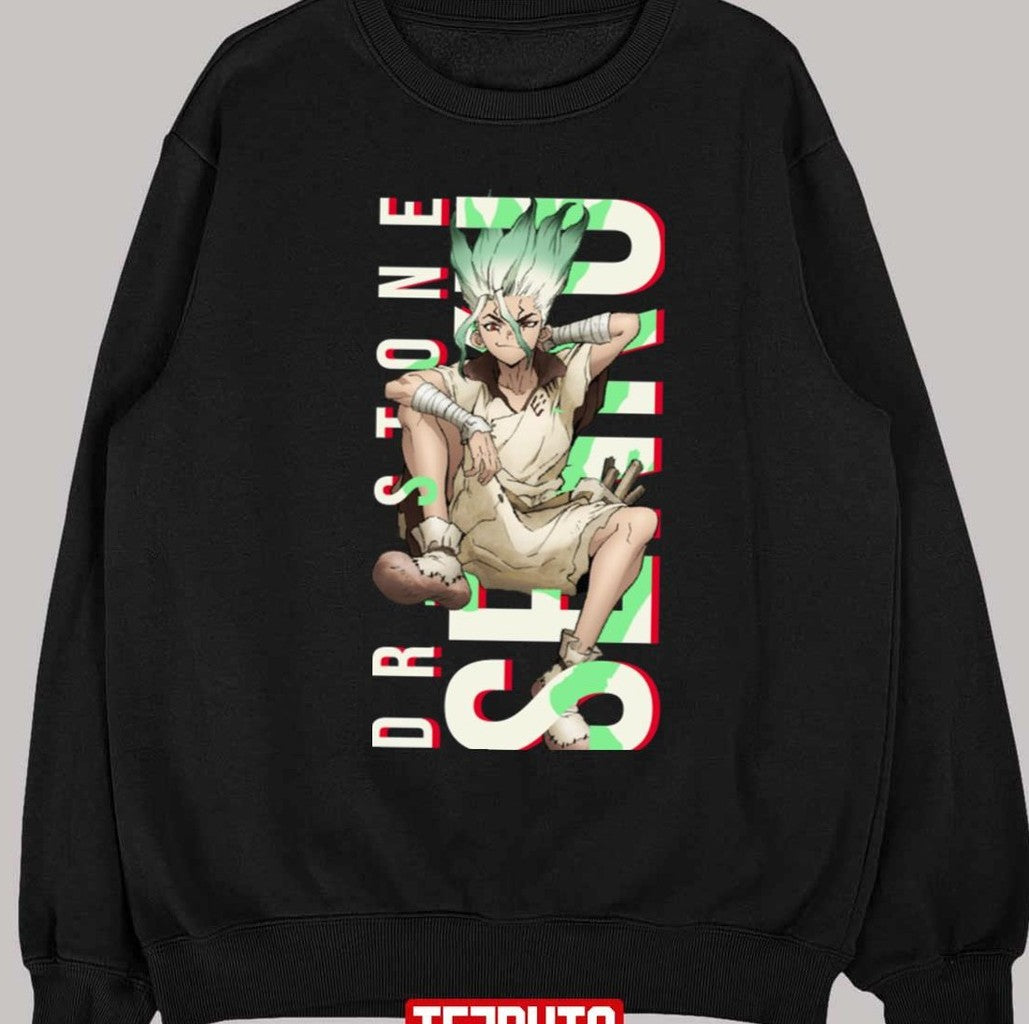 Senku Ishigami Dr Stone Typographic Design Unisex T-Shirt