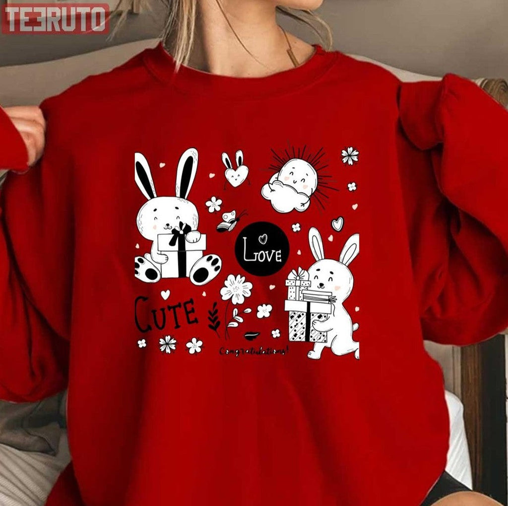 Some Bunny Loves Teaching Cute Bunnies Unisex Sweatshirt