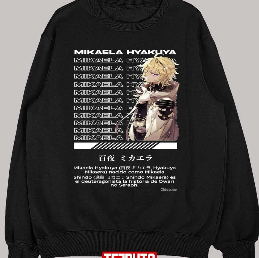 Anime Mikaela Hyakuya Seraph of the End Anime Character Unisex T-shirt