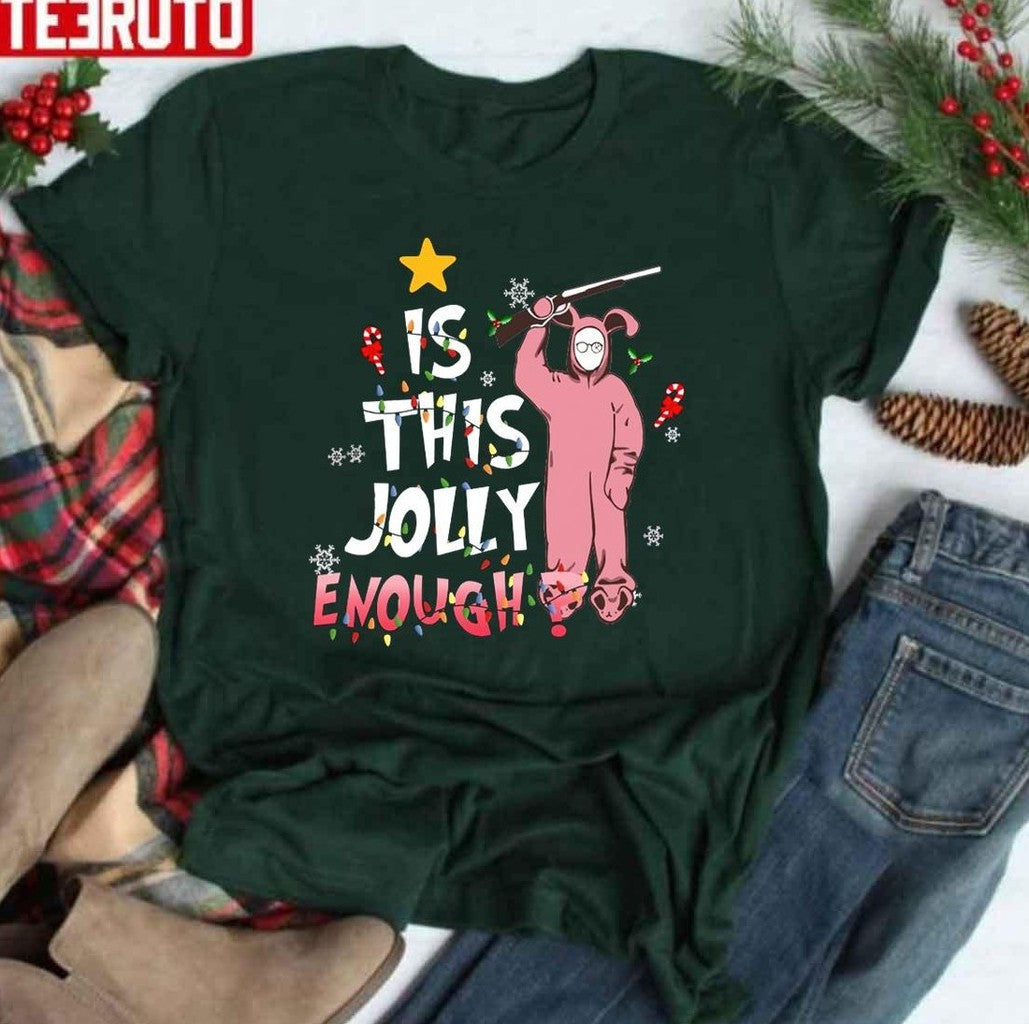 Ralphie Pink Bunny This Jolly Enough Christmas Story Unisex Sweatshirt