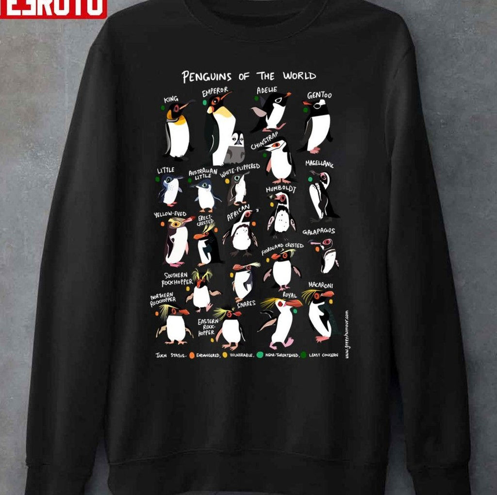 Penguins Of The World Unisex Sweatshirt