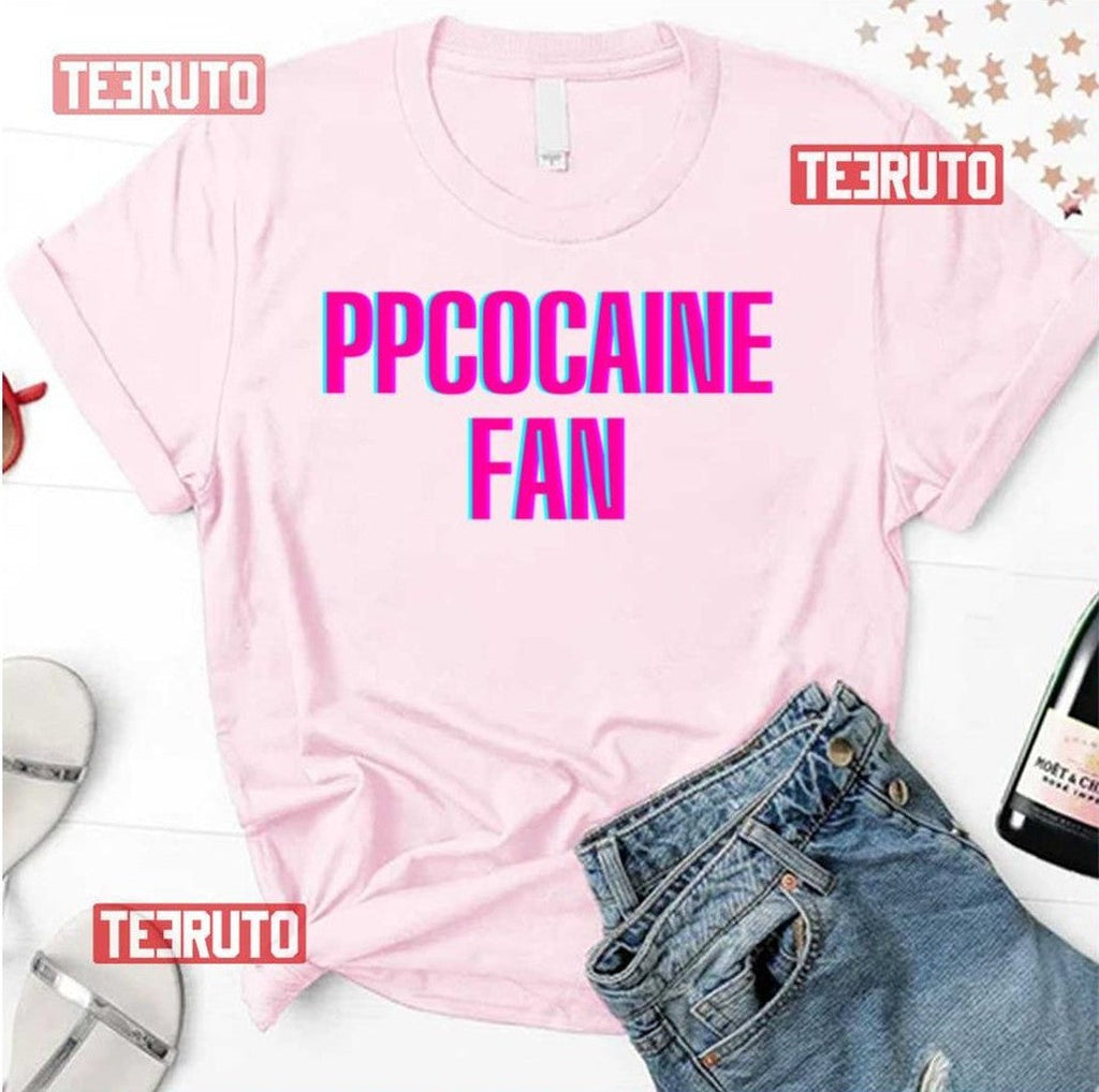 Pink Neon Design Ppcocaine Fan Unisex T-Shirt