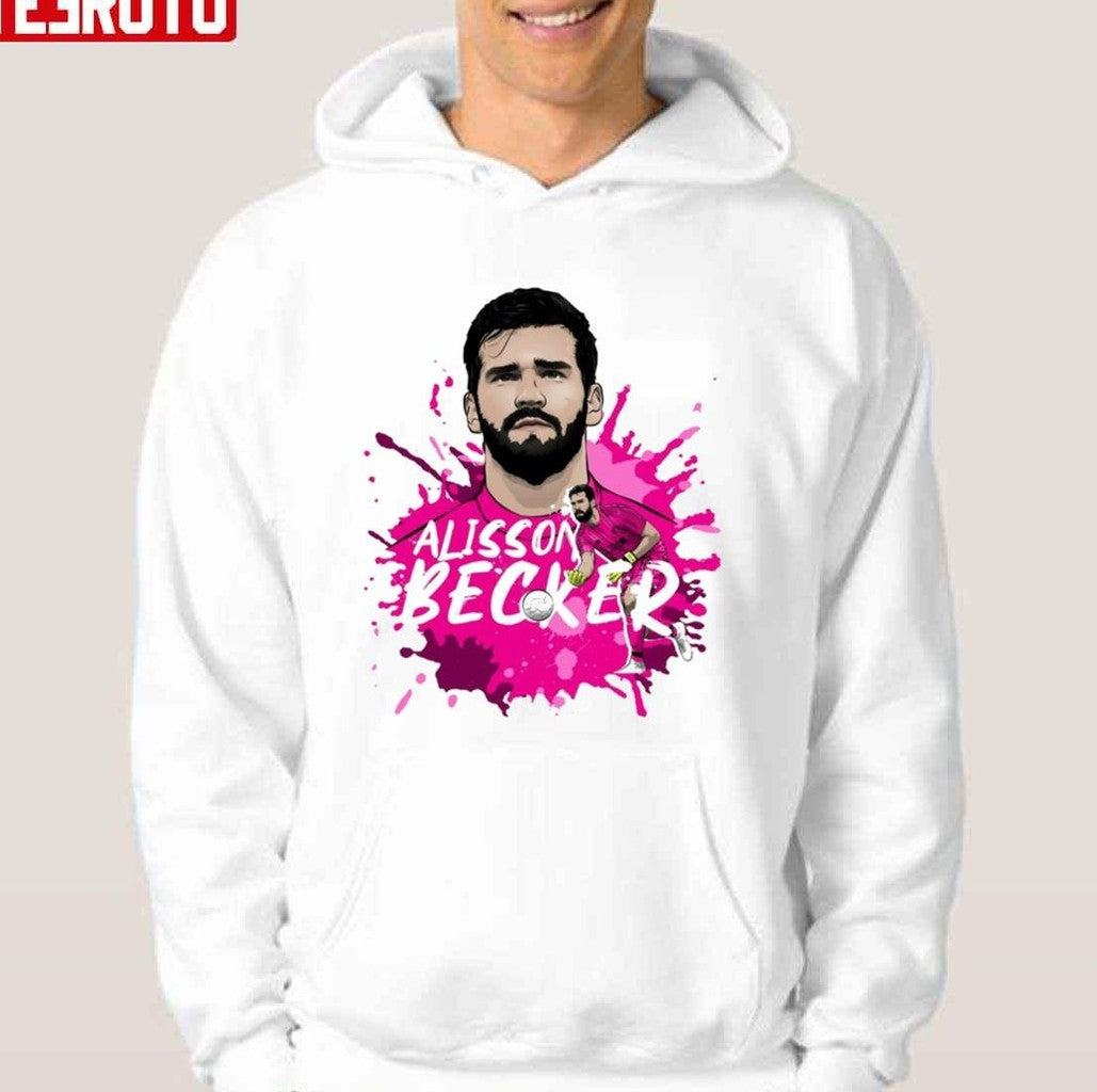 Art Becker Watercolor Pink Design Soccer Player Unisex T-Shirt