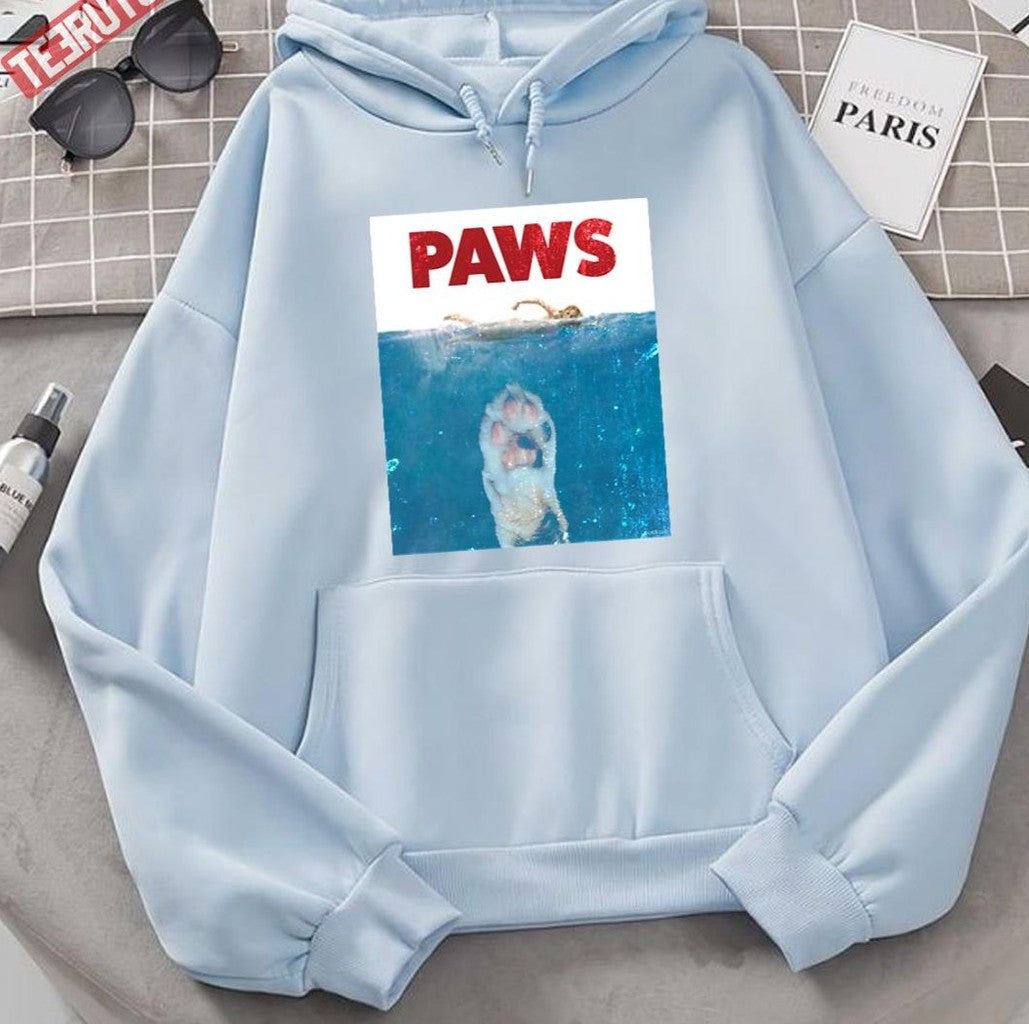Paws Funny Cat Shark Unisex Sweatshirt