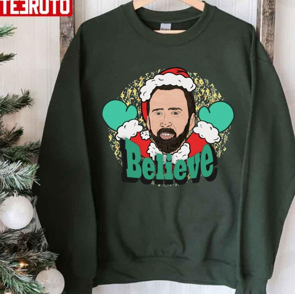 Saint Nick Christmas Nicholas Cage Unisex Sweatshirt