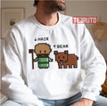 8 Bit Elisha And Bear Testament Unisex Sweatshirt