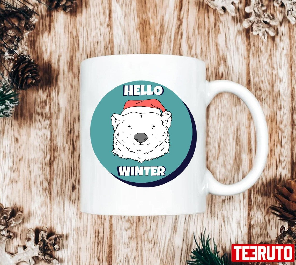 Santa Polar Bear 2023 Christmas Unisex Sweatshirt