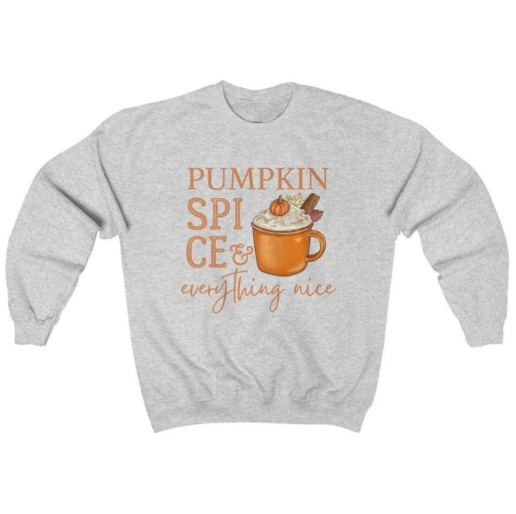 Pumpkin Spice And Everything Nice Fall Coffee Trendy Unisex Sweatshirt