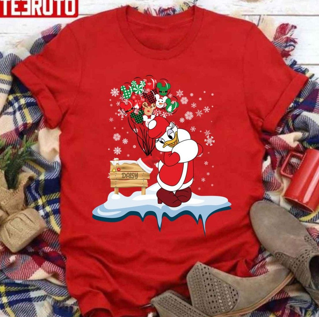 Balloons Christmas 2023 Vacation Merry Christmas Daisy Duck Unisex Sweatshirt