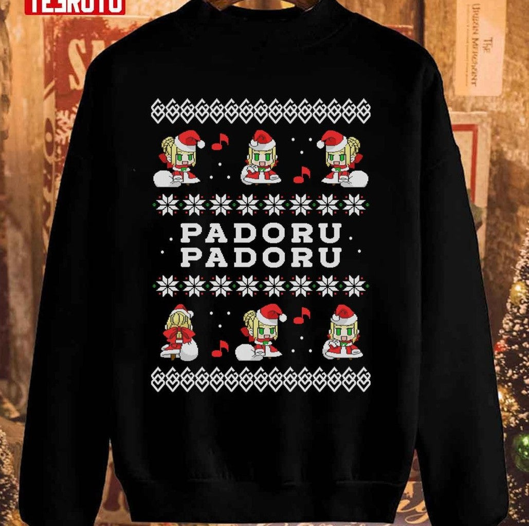 Padoru Padoru Ugly Christmas Unisex Sweatshirt