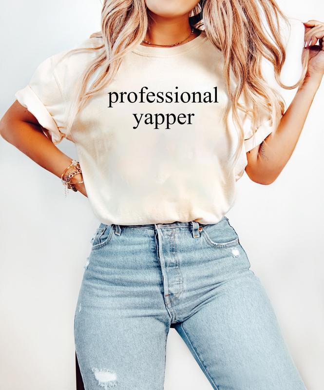 Professional Yapper Sweatshirt, Funny Crewneck, Y2K Trendy Meme Shirt, Sarcasm Sweatshirt, Funny Gift For Men, Womens Funny Shirt, Meme Quote Shirt
