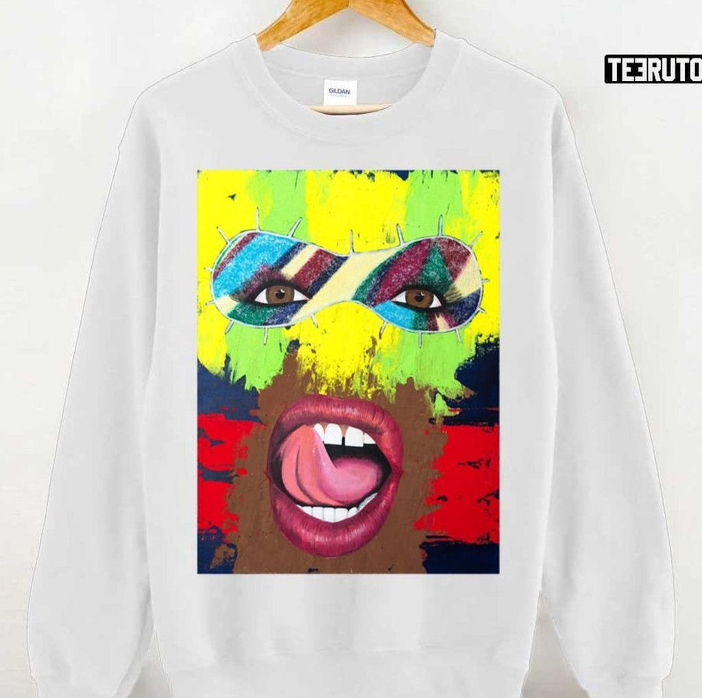 Scary Art Yvie Oddly Blue Premium Unisex T-Shirt