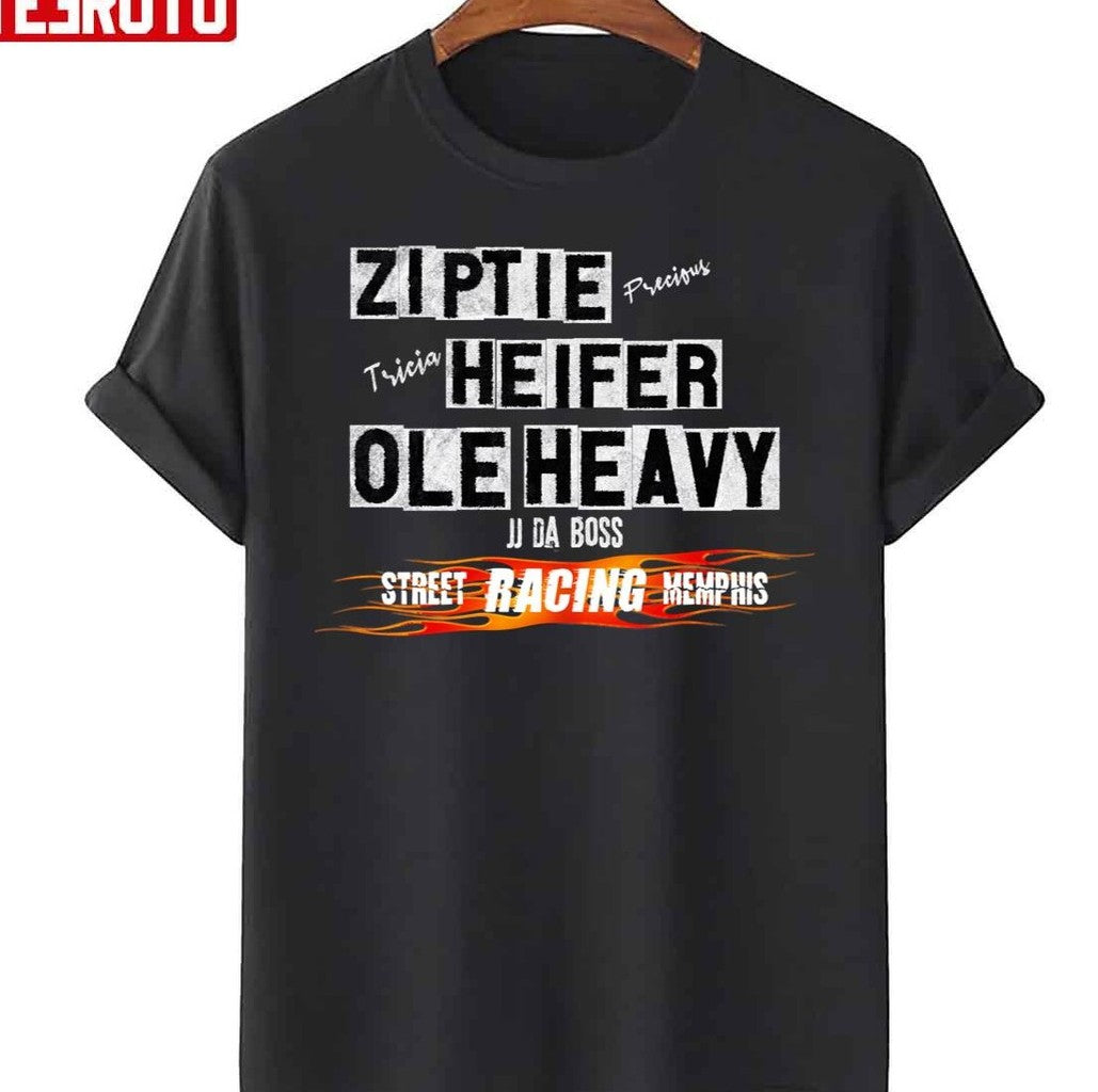 Ole Heavy Heifer And Ziptie Take On The Streets Unisex T-Shirt