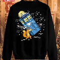 Swiper No Swiping Dr Who On Black Unisex Sweatshirt