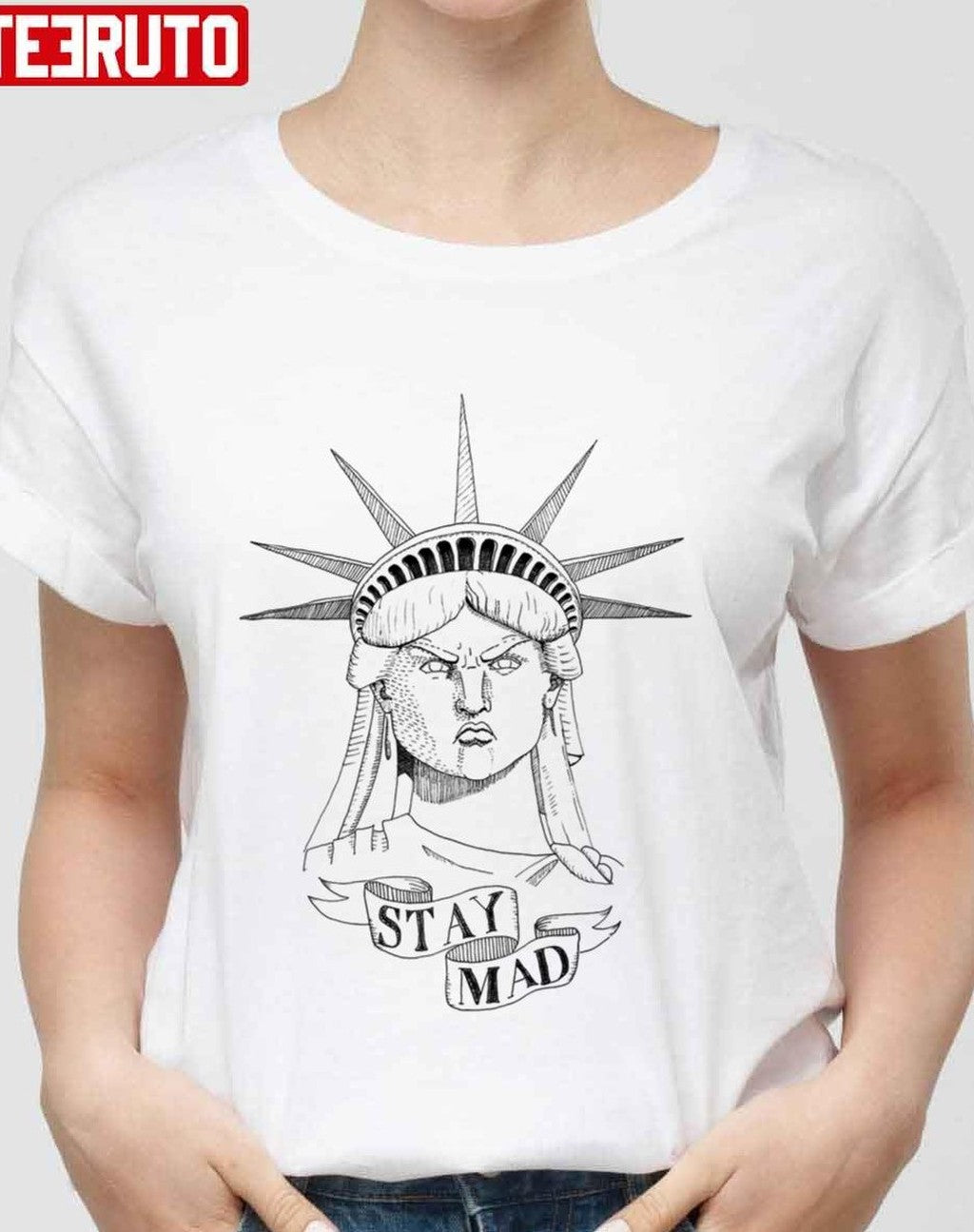 Stay Mad TThe Statue of Liberty Sketch Unisex T-Shirt