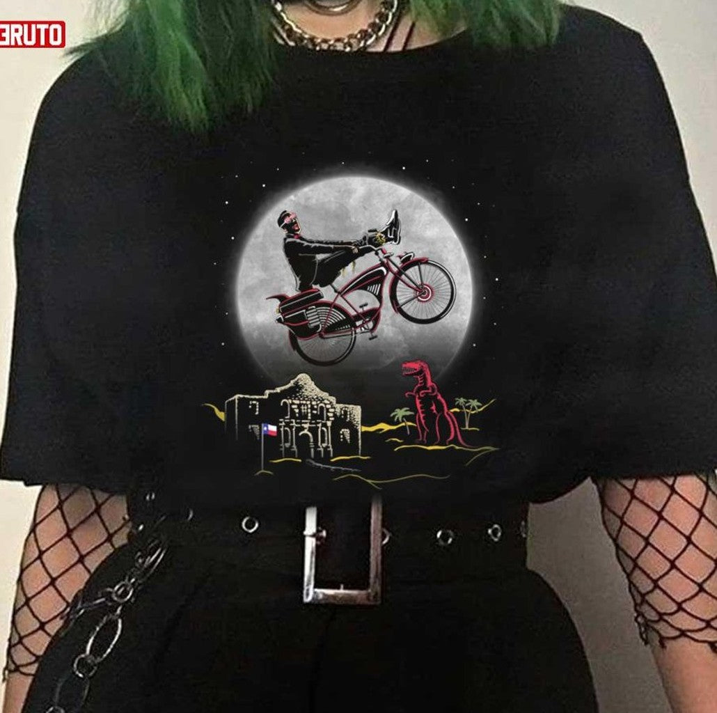 Pee Wee Phone Home Pee-wee's Playhouse E.T. the Extra-Terrestrial Style Unisex T-shirt