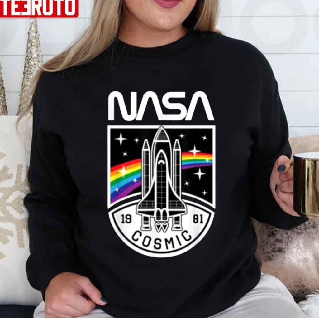 Nasa 1981 Cosmic With Space Shuttle Unisex T-Shirt