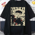 Asta Anime Black Burakku Kurōbā Anime Grunge Border Black Clover Unisex T-Shirt