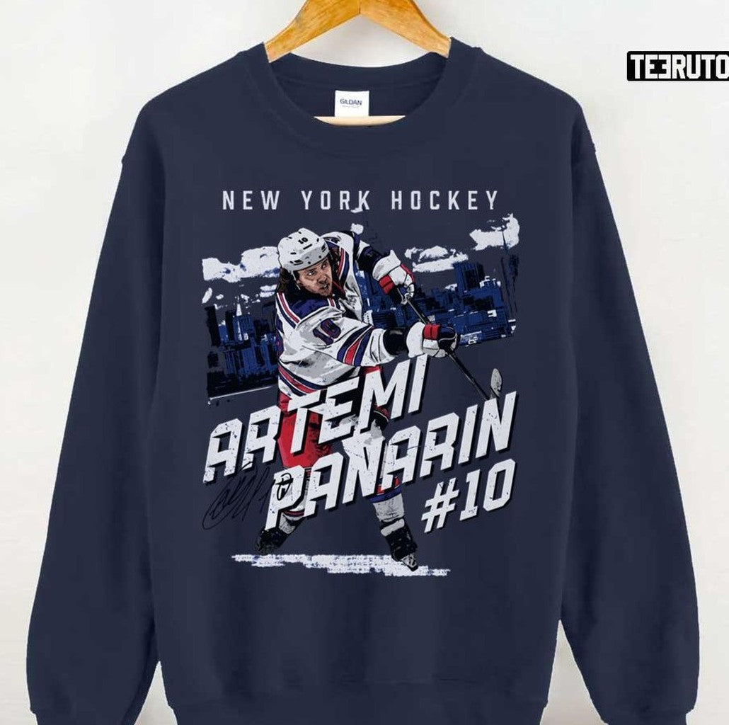 Artemi Panarin Skyline New York Rangers Unisex Sweatshirt