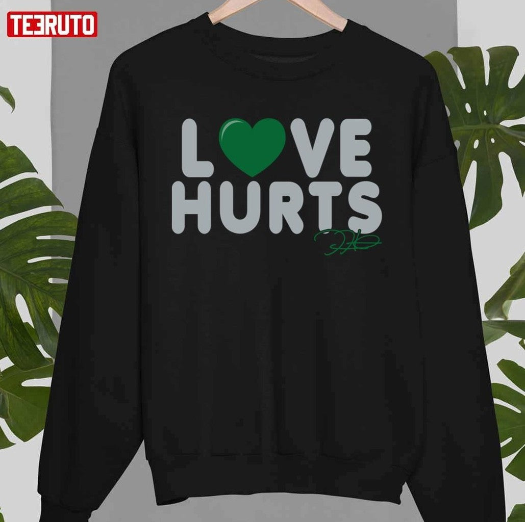 Philadelphia Football Love Hurts Jalen Hurts Signature Unisex T-Shirt