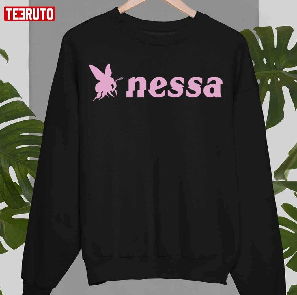 Pink Logo Design Nessa Barrett Unisex Sweatshirt