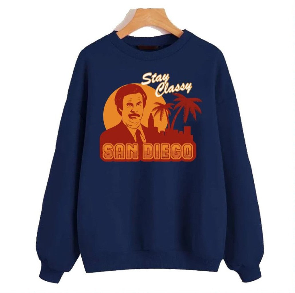Stay Classy Anchorman Ron Burgundy Unisex Sweatshirt
