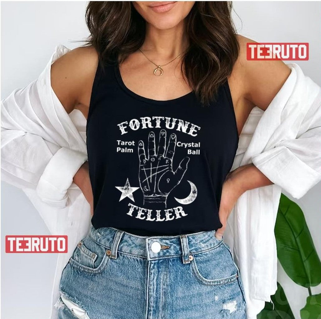 Tarot White Art Fortune Teller Unisex T-Shirt