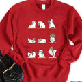 Shih Tzu Doing Yoga Workout Gym And Fitness Unisex Sweatshirt