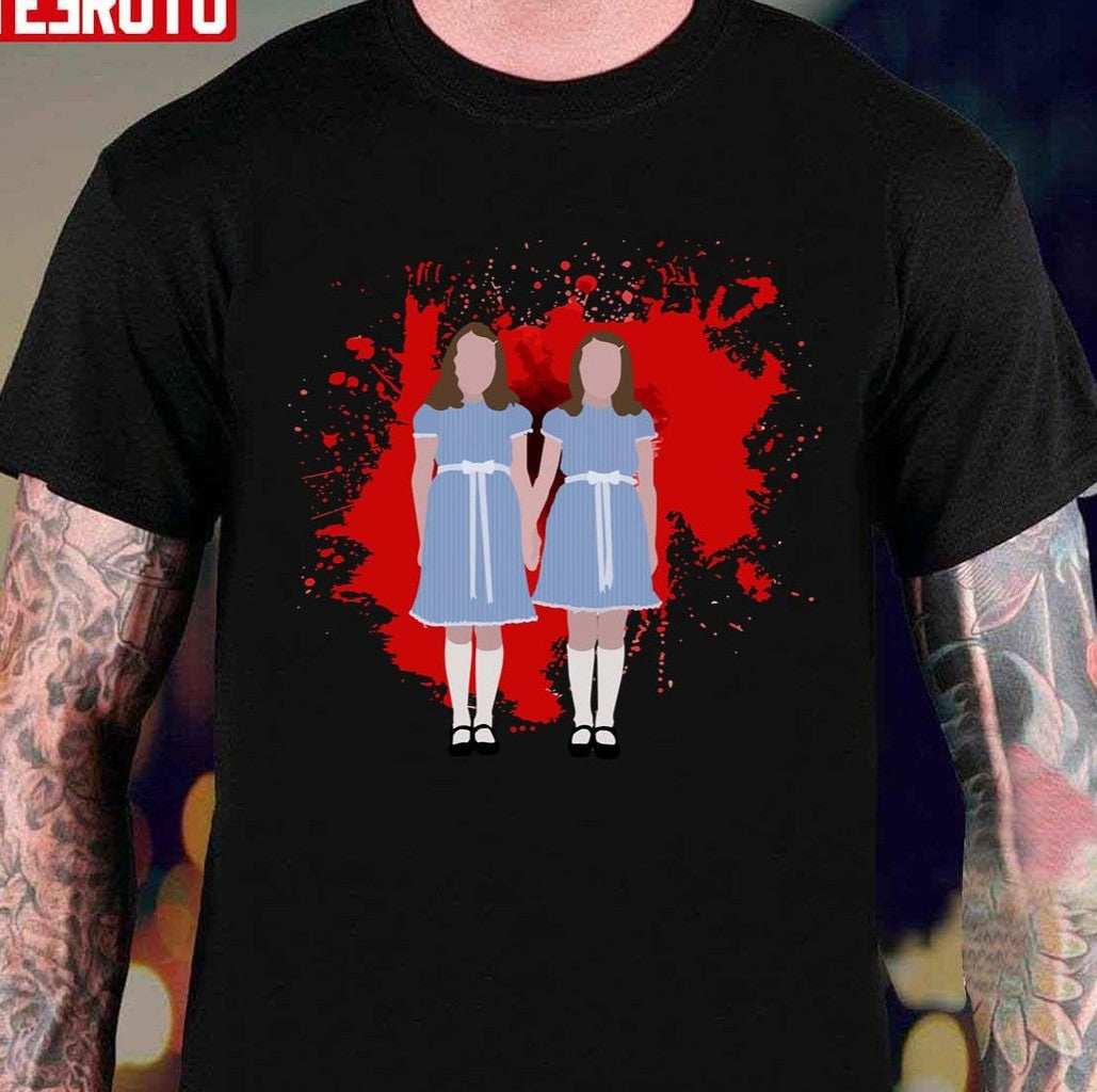 Shining Twins Horror Film Halloween Blood Bath Unisex Sweatshirt