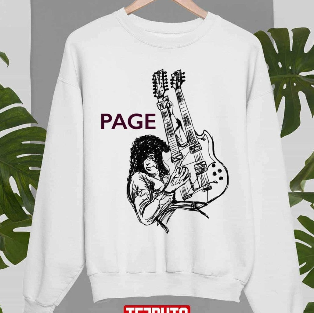 Sketch Holiday Jimmy Page Unisex Sweatshirt