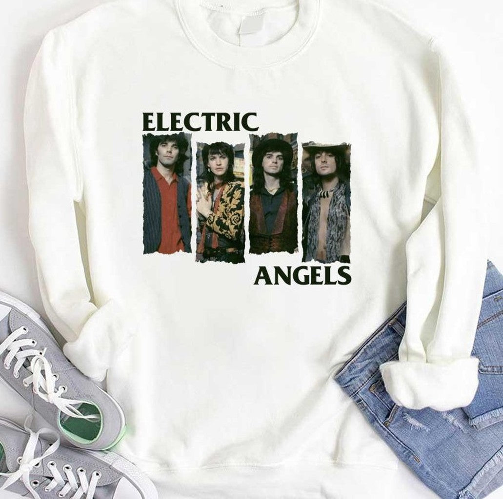 Black Flag Logo Inspires Electric Angels Band Members Unisex Hoodie
