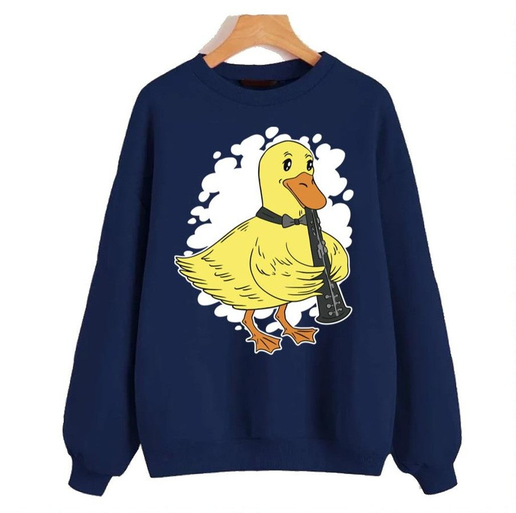 Oboe Duck Duck Playing Oboe Unisex Sweatshirt
