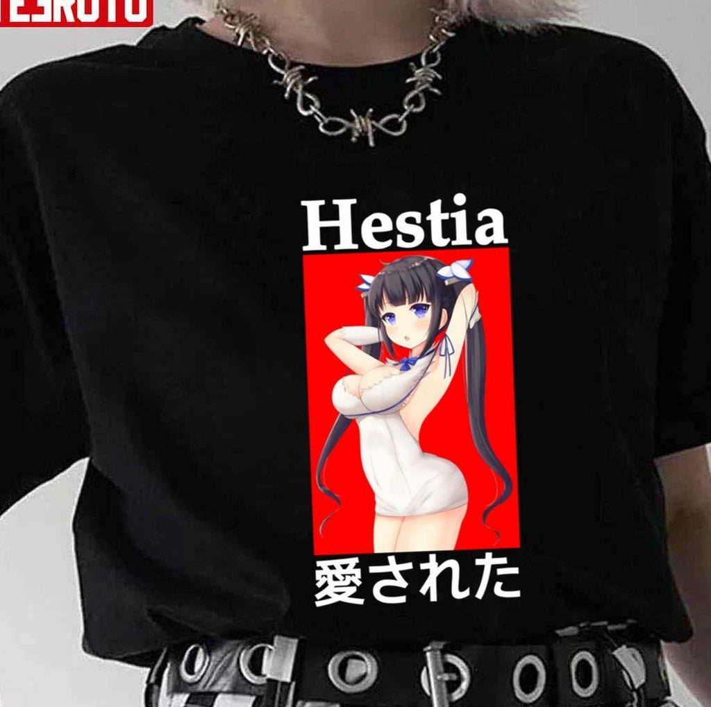 Sexy Hestia Dungeon Ni Deai Wo Motomeru No Wamachigatteiru Darou Ka Unisex T-shirt