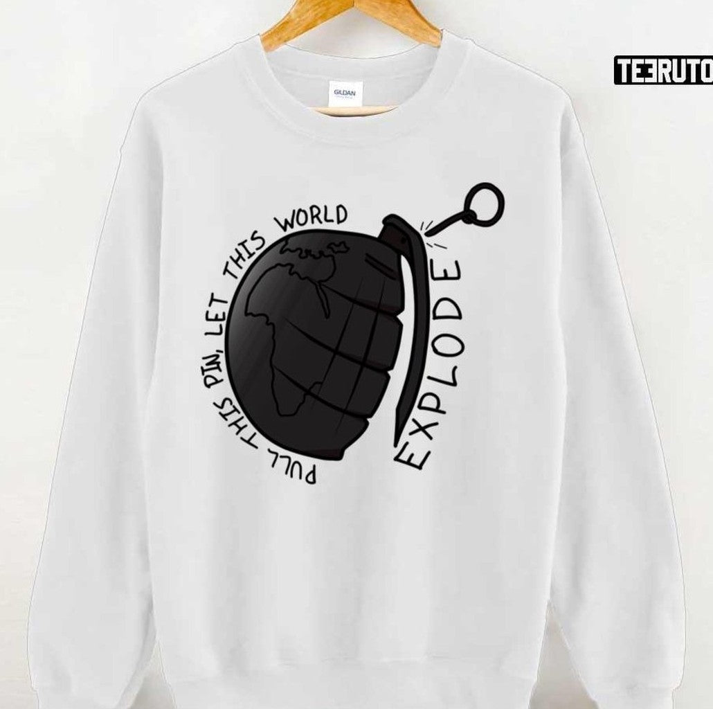 Pull This Pin Let This World Explode My Chemical Romance Unisex T-shirt