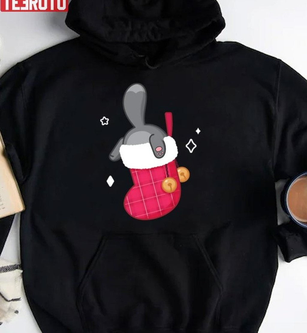 Stocking Cat Christmas Unisex Sweatshirt