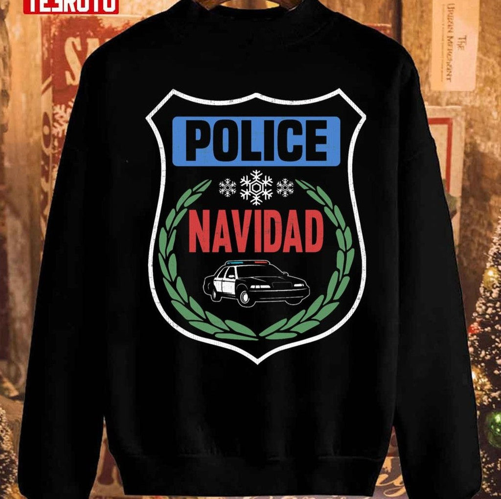 Police Navidad Christmas Unisex Sweatshirt
