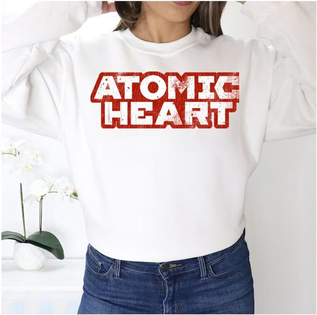 Atomic Heart Distressed Logo Unisex Sweatshirt