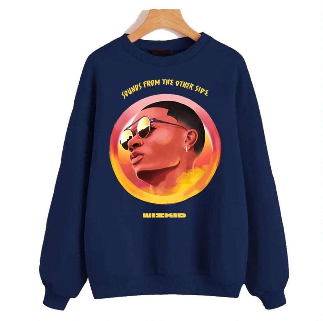 Print Art Wizkid Sounds From The Other Side Unisex Sweatshirt