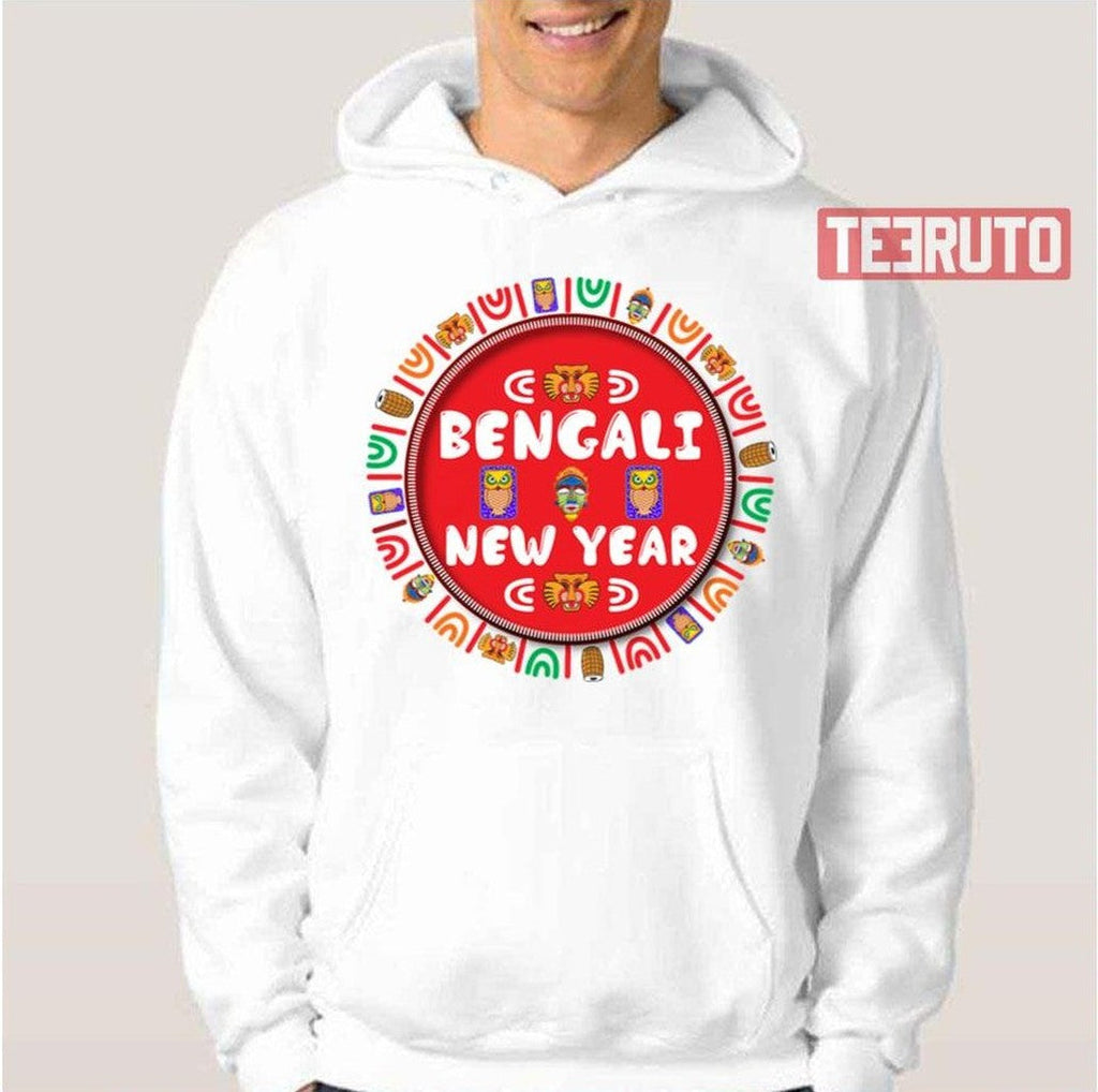 Round Design Bengali New Year Unisex T-Shirt
