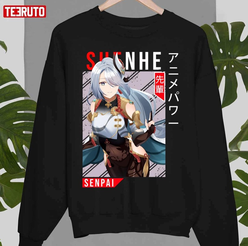 Senpai Design Shenhe Genshin Impact Unisex T-Shirt